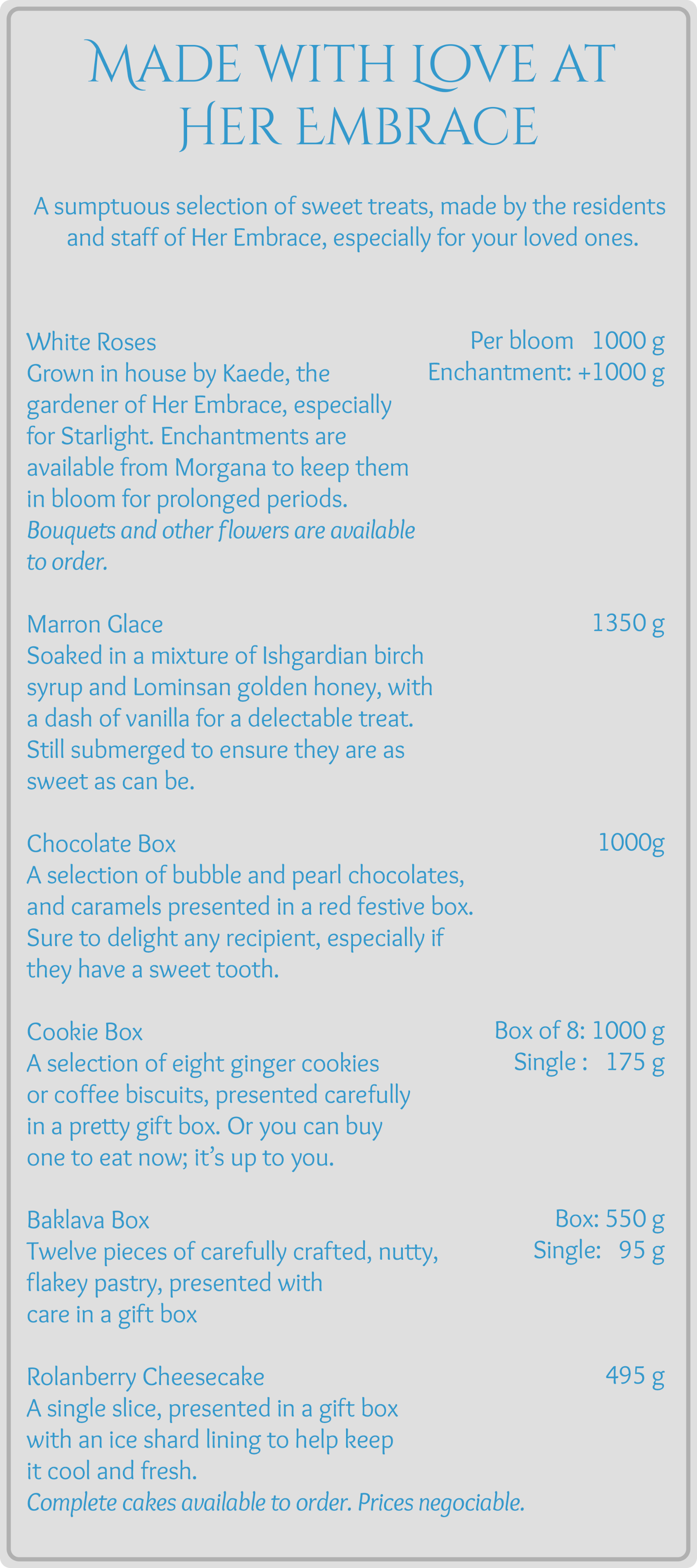 Her Embrace Silver Valkyrie Events Mist Lich Light Roleplay Venue Library