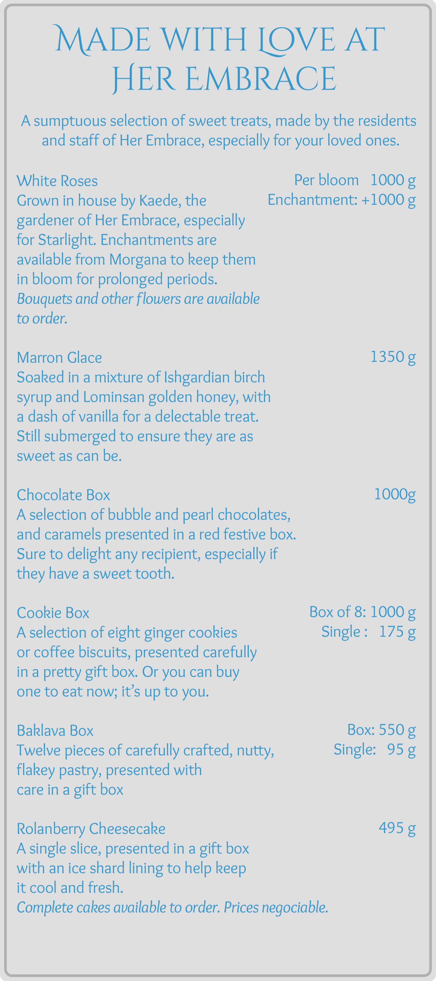 Her Embrace Silver Valkyrie Events Mist Lich Light Roleplay Venue Library